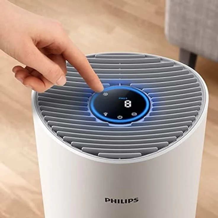 Philips Luftreiniger Smart 1000i Serie - Reinigt Räume bis zu 78 m² - Entfernt 99,97% der Pollen, Staub und Rauch - Ultraleise und niedriger Energieverbrauch - AC1711/10, Weiß – Bild 3