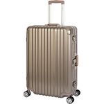 Travelhouse London Hartschalen Koffer - 75cm, Gold - 4X 360° Rollen, 2X TSA
