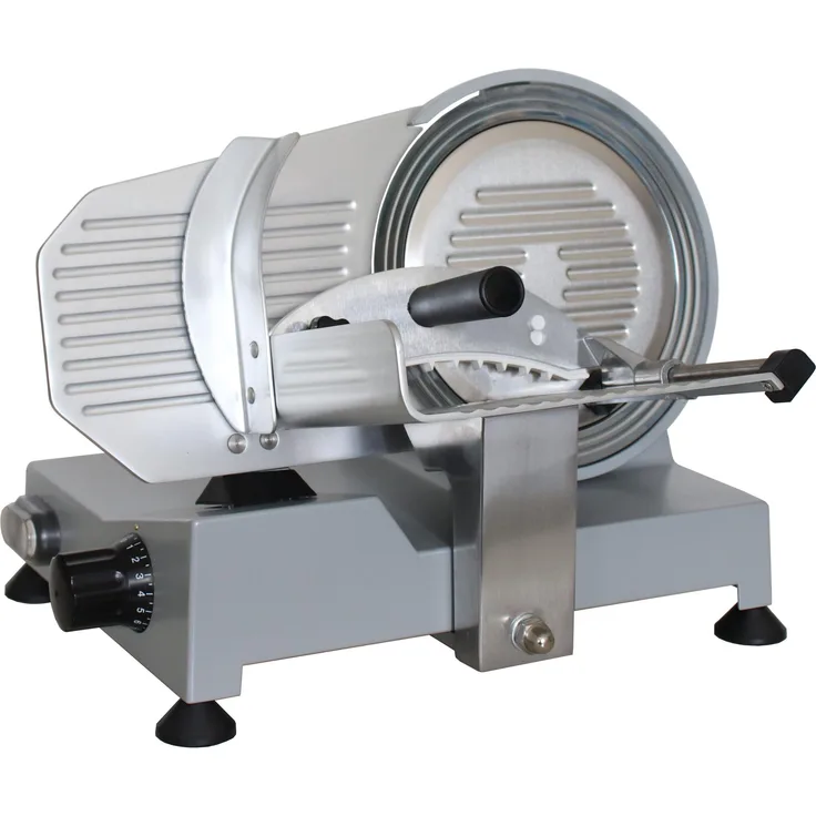 Celme ALFA 220 Aufschnittmaschine, Satinierter Stahl, 220 mm Klinge, elektrisch, für Fleisch, Käse und Gemüse, 160W