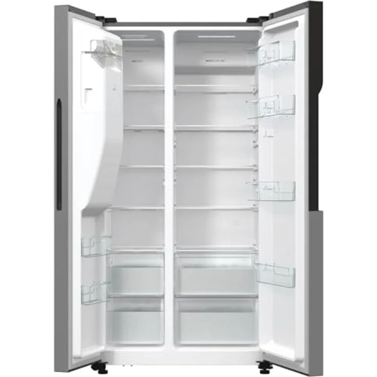 Gorenje NRR9185ESXL Side by Side Kühl-Gefrierkombination/NoFrost Plus/Inverter Kompressor/Wasser- und Eiswürfelspender/SensoTech / 178,6 cm/Kühlteil 376 l/Gefrierteil 190 l/Edelstahl [Energieklasse E] – Bild 3
