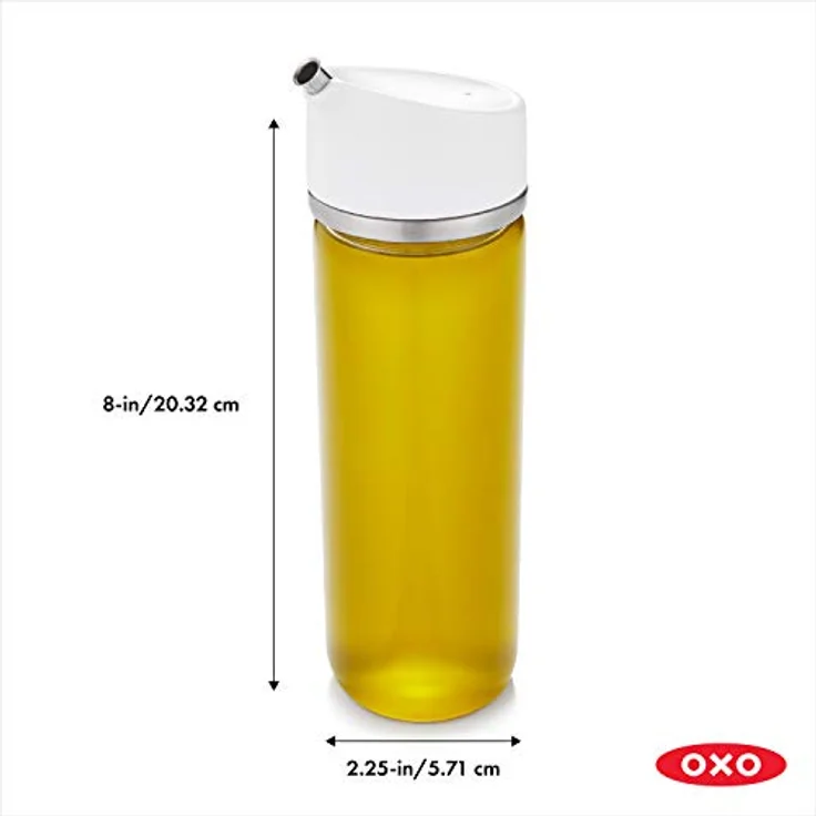 OXO Good Grips Ölspender, Glas, 355 ml, dosierbarer Präzisionsausgießer mit tropffreiem Design, spülmaschinenfest – Bild 2