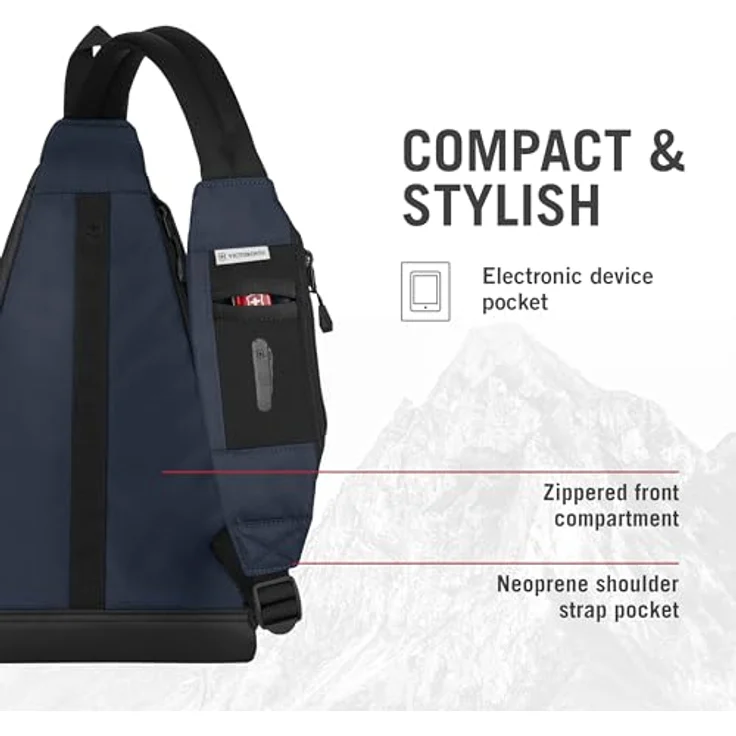 Victorinox Altmont Original Dual-Compartment Monosling, 7 l Schultertasche mit Neoprenfach, Damen/Herren, Blau – Bild 3