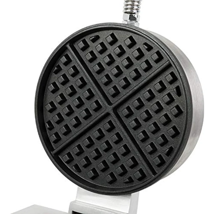 vertes Waffeleisen Belgische Waffel Maker 1000W, Edelstahl mit Timer, stufenloser Temperatureinstellung 50-300°C, Antihaftbeschichtung, 4 rutschfeste Gummifüße – Bild 5