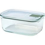 Mepal – Frischhaltedose Glas EasyClip – Glasschüssel mit Deckel & Klickverschluss – Geeignet für Mikrowelle, Dampfgarer, Ofen & Gefrierschrank – Luftdicht & auslaufsicher – 1000 ml – Nordic sage