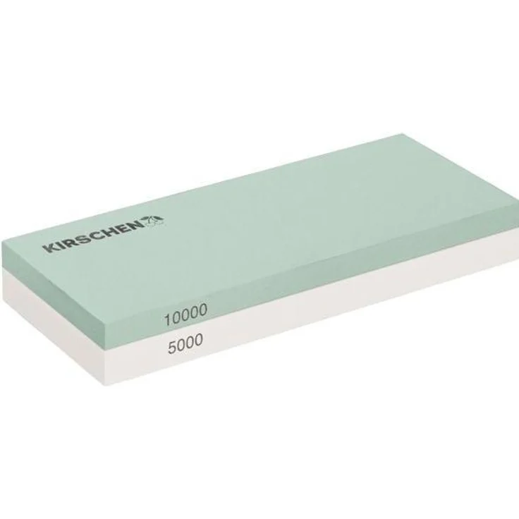 Kirschen Schärf- und Abziehstein, Körnung 5000/10000 für präzises Schärfen und Hochglanz-Politur, Grün, Weiss