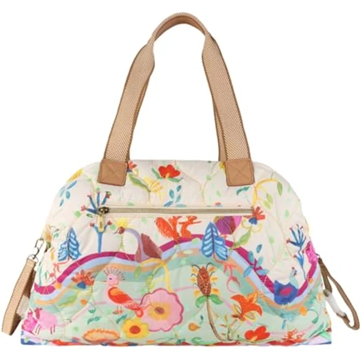 Oilily Animal Garden Bridey, Schultertasche 47 cm aus robustem Polyester mit praktischen Fächern und abnehmbarem Umhängeriemen – Bild 3