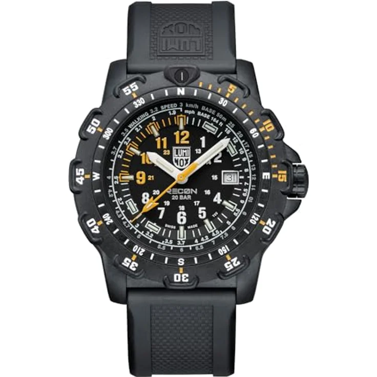 Luminox Herrenuhr Recon Point Man Heritage mit 2 Bändern XL.8825.H.SET, schwarz, Antireflex-Saphirglas – Bild 1