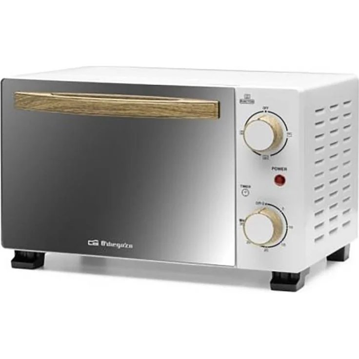 Orbegozo HO 990, Elektrobackofen mit 10 Litern Volumen und 800 W Leistung, Weiß