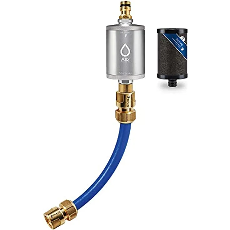 Blaufaktor Alb Mobil Active Camping-Wasserfilter, Geka-Anschluss, Aluminium Silber, effektive Filtration von Schwermetallen und Mikroplastik – Bild 2