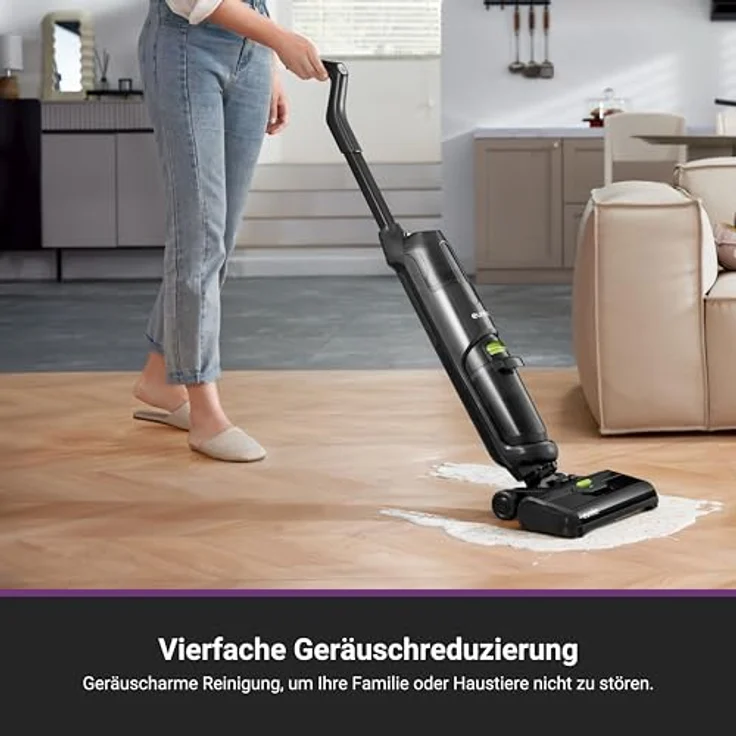 Eureka NEW400, Schnurloser Nass-Trocken-Besen Staubsauger mit 600-ml-Frischwassertank, selbstreinigend, schwarz – Bild 6