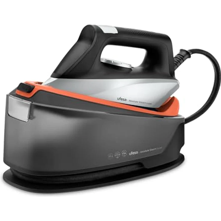 Ufesa Absolute Steam Luxe Dampfbügelstation, 2400 W, 8 Bar Druck, 330 g Dampfstoß, 1,2 L Wassertank mit Keramiksohle und Anti-Kalk-System – Bild 1