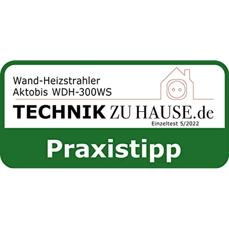 Aktobis Wand-Heizstrahler, Balkonheizer, Zeltheizer WDH-300WS (Schwarzmetallic + bis 3.000 Watt + Geringe Blendwirkung), Heizstrahler – Bild 10