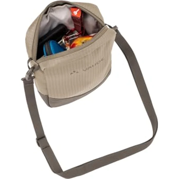 Vaude CityBen Umhängetasche, 17 cm, 100% PET, beige, 17 x 5 x 22 cm – Bild 6