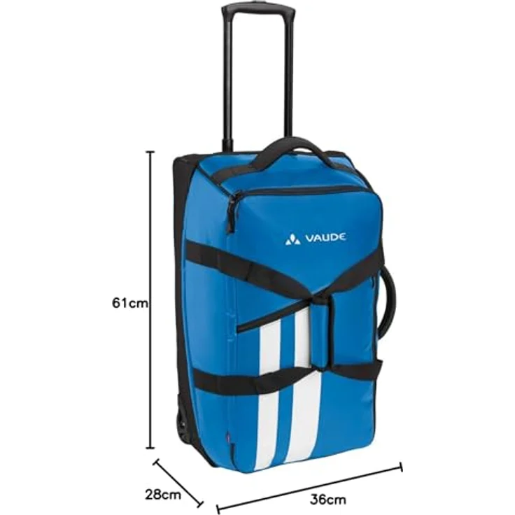Vaude Rotuma 65 Koffer, Blau, leichtgängige Räder, umweltfreundliches Design – Bild 3
