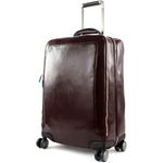 Piquadro Trolley Cabin 4 ruote Slim,Porta Abiti in Pelle, Unisex-Erwachsene Gepäck- Kuriertasche, Mogano, BV5004B2/MO