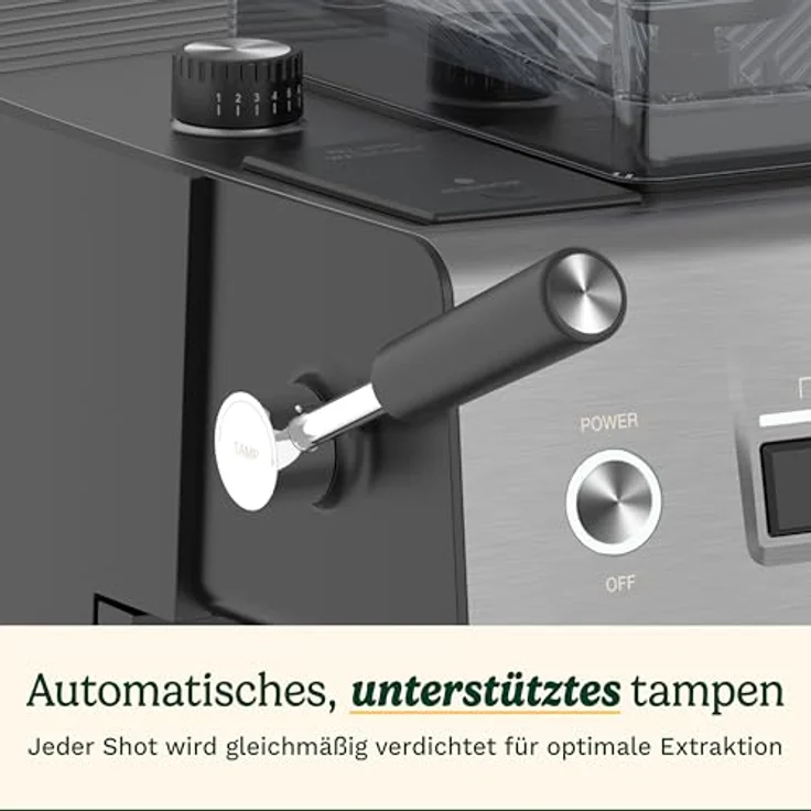Cuisinart Bean-to-Cup Espresso Machine, Siebträgermaschine mit 20 bar Druck, 2,2 l Wassertank, Schwarz und Silber – Bild 6