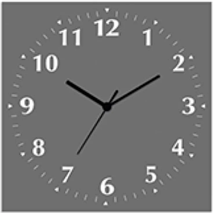 ARTLAND Wanduhr ohne Tickgeräusche Alu Funkuhr 30x30 cm Quadratisch Lautlos 12 Ziffern Farbig Schlichtes Design Grau S7KC – Bild 1