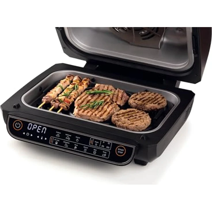 Ariete 4635 Air Fryer Grill, Luftfritteuse und Grill, 1700 W, 8 l, Schwarz, 8 Kochfunktionen – Bild 5