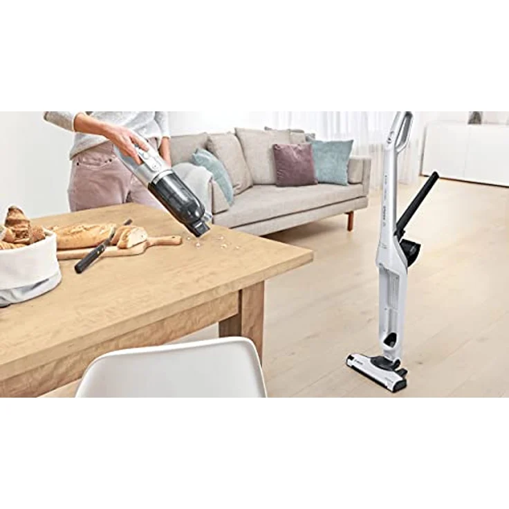 Bosch BCH3P2301 Flexxo Serie 4 Handstaubsauger, 50 min Akkubetrieb, freistehend, silber – Bild 5