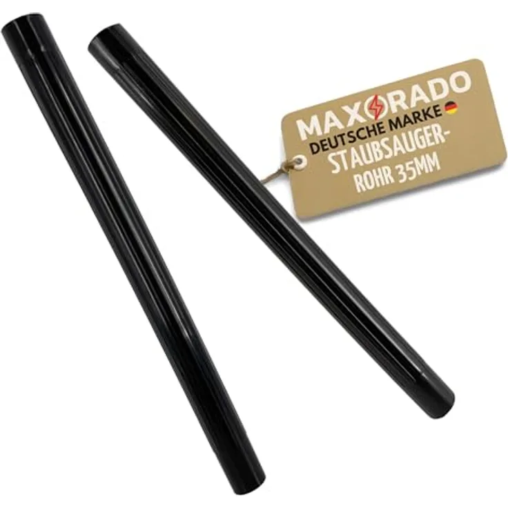 Maxorado Staubsaugerrohr 35mm, 2x 0,5m Verlängerungsrohr aus Kunststoff, passend für Bosch Professional GAS 12V 18V 20 35 L H GAS 55 AFC, robust und kompatibel mit vielen Industriestaubsaugern
