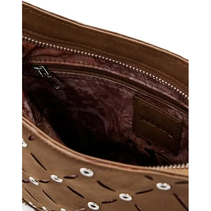 Desigual Yankee Manaos, Handtasche in Braun mit mehreren Fächern für Damen – Bild 4