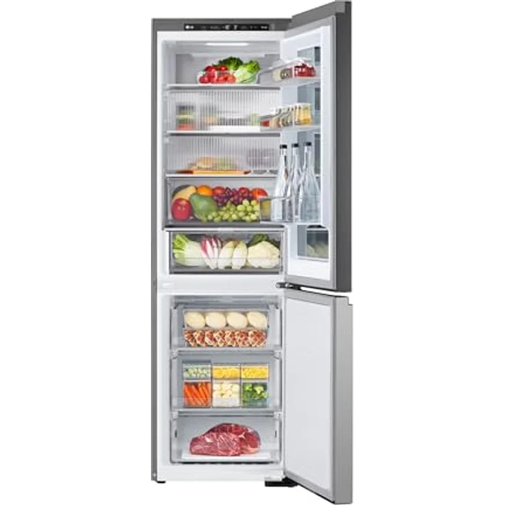LG GBG5160CPY Kühl-Gefrier-Kombination mit InstaView®, LINEARCooling®, Total No Frost und ThinQ® App-Kompatibilität, edelstahlfarben – Bild 7