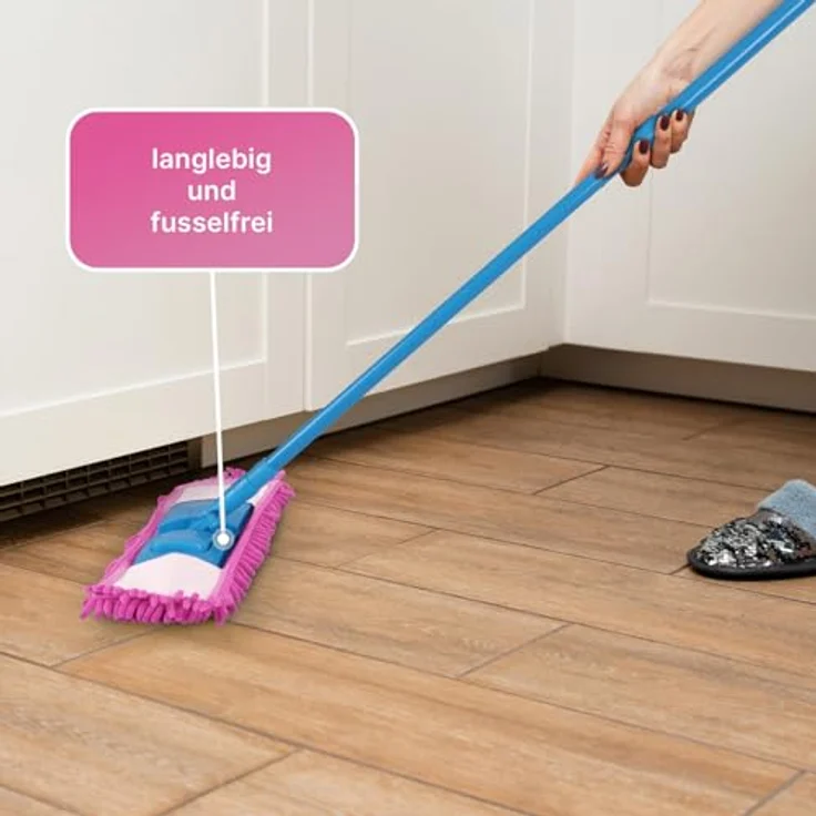 Bestlivings Ersatzbezug Beere für Bodenwischer (4er Pack) - 40cm Chenille Wischbezug, für alle gängigen Klapphalter - Bezug für alle Bodenarten, Mikrofaser für effiziente Reinigung – Bild 3