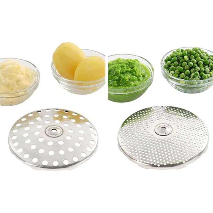 Leifheit Passiermühle Ø 20 cm ProLine-Serie inkl. 3 Einsätzen, aus hochwertigem Edelstahl zum Passieren von Obst, Gemüse, Babynahrung, Suppen, spülmaschinengeeignet, Passiersieb, Kartoffelpresse – Bild 4