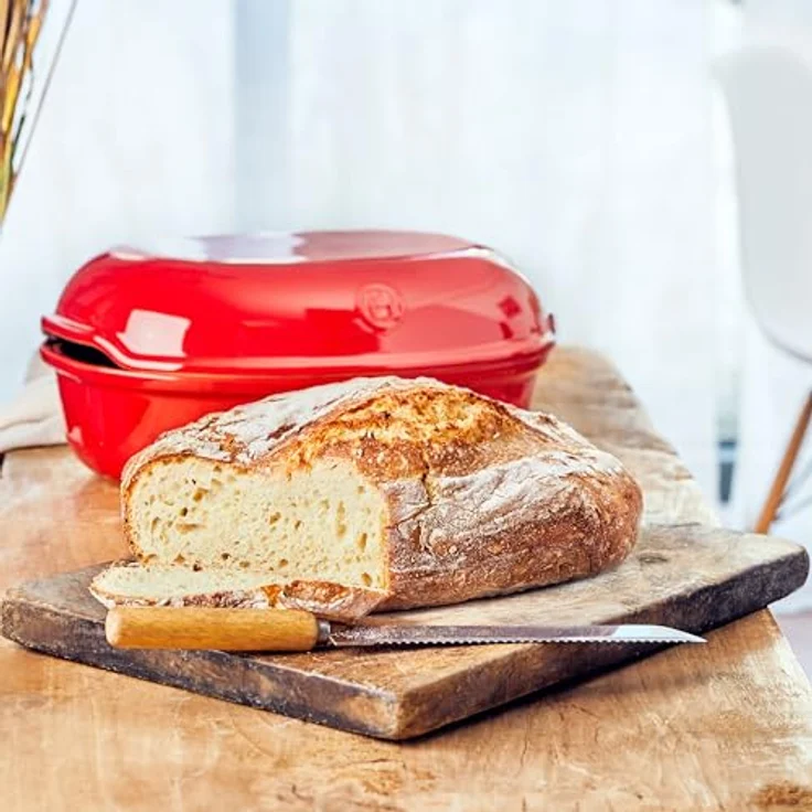 Emile Henry EH509501 Brot, Keramik, handgefertigt Rot Grand Cru – Bild 9