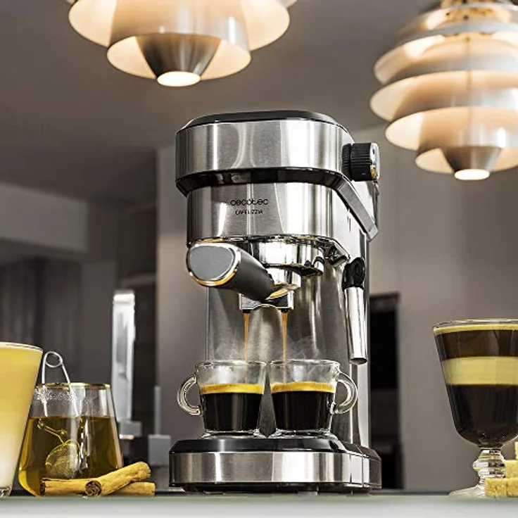 Cecotec Cafelizzia 790 Manuelle Express-Kaffeemaschine, 1,2 L 1350W Silberfarben – Bild 2