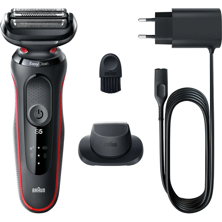 Braun, Rasierapparat, Series 5 51-R1200S men''s shaver Foil shaver Trimmer Black, Red – Bild 1