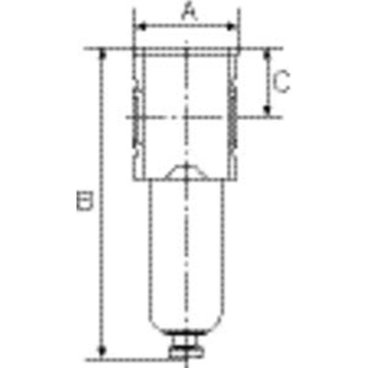 Riegler Mikrofilter »FUTURA-mini« mit Metallbehälter, 0,01 µm, G 1/4, für Druckluft und Gase, BG 0, Temperatur -10 °C bis 50 °C – Bild 2
