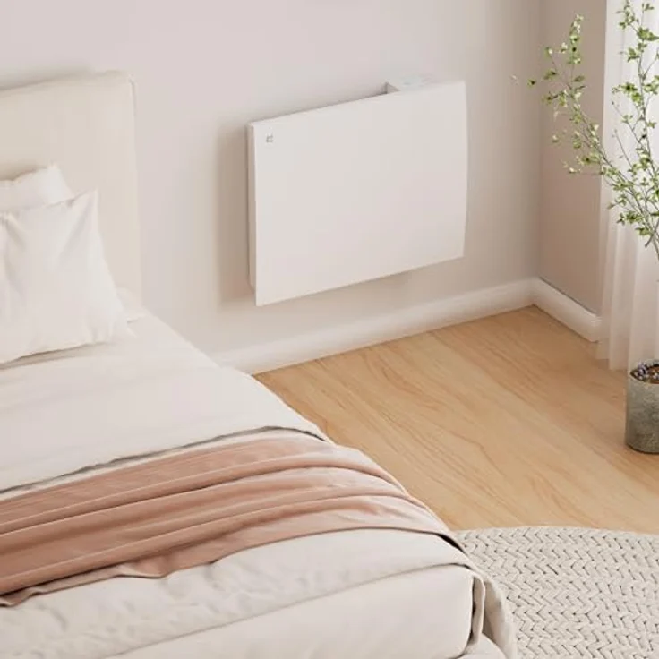 CIARRA CBHT10E, Elektrischer Keramik Heizkörper 1000 W mit PID-Thermostat für 10-15 m², IP24 spritzwassergeschützt – Bild 9