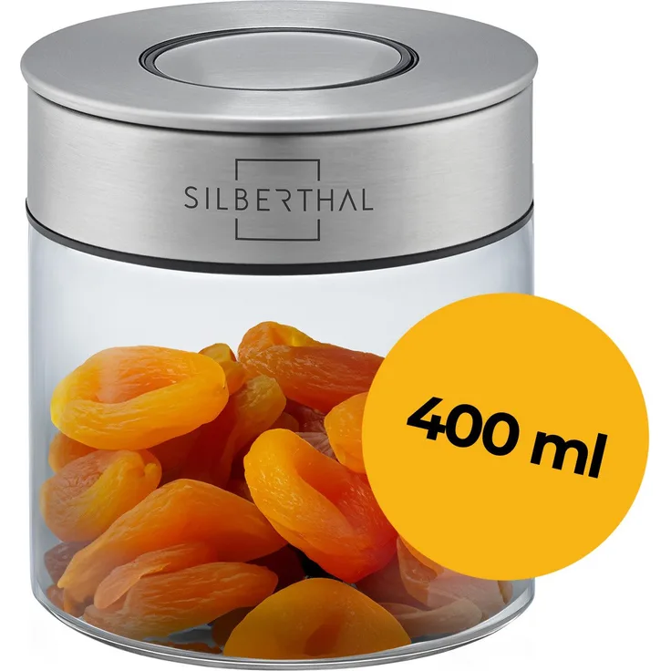 SILBERTHAL Vorratsglas Vorratsglas 400ml, Glas, transparent