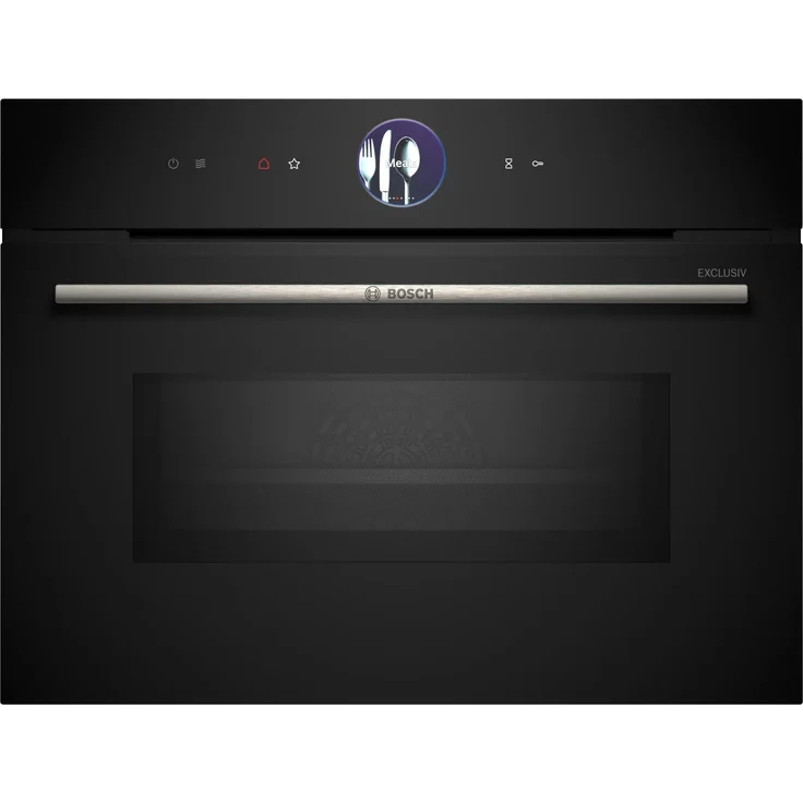 Bosch Serie 8 CMG736AB1F Einbaubackofen kompakt, Mikrowelle mit AutoClean, 60 x 45 cm, 45 L, Schwarz, inkl. 3x30€ Eismann Gutschein