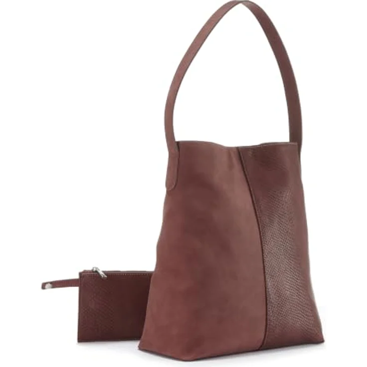 Vivance Shopper Schultertasche (2-tlg), vegane Handtasche mit herausnehmbarer Innentasche und Magnetverschluss, Colourblocking-Design – Bild 4