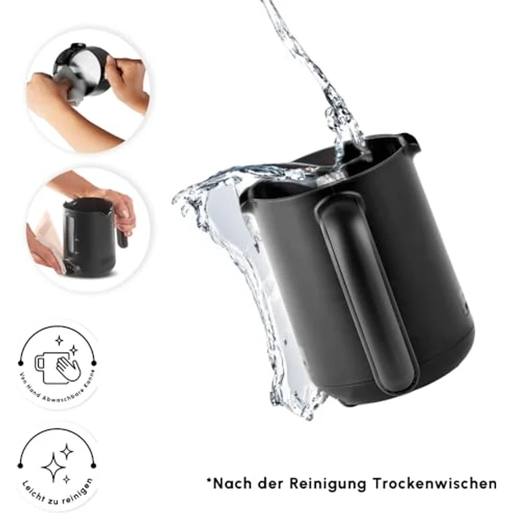 Karaca Hatır Aqua, Automatische Türkische Kaffeemaschine mit Wassertank, 735 W, 5 Tassen Kapazität, Schwarz – Bild 8