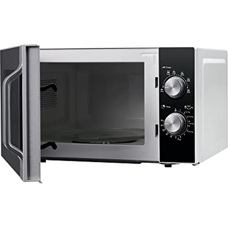 Sharp R204SA Mikrowelle, Standgerät, silber, 800 Watt, 20 Liter Garraum, 5 Leistungsstufen, Timer bis 30 Min. – Bild 2