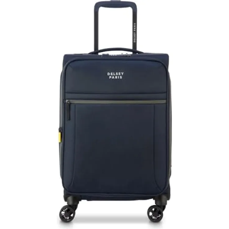 Delsey Paris Brochant 3, Kabinentrolley 55 cm mit 4 Rollen, blau, 100% Polyester