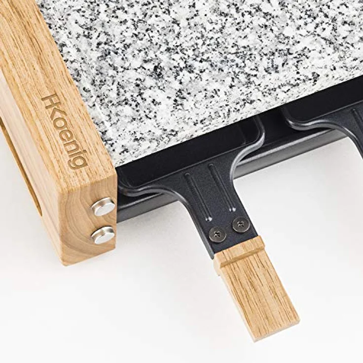 H.koenig WOD2 Raclette Grill mit Granitstein für 2 Personen 350 W – Bild 3