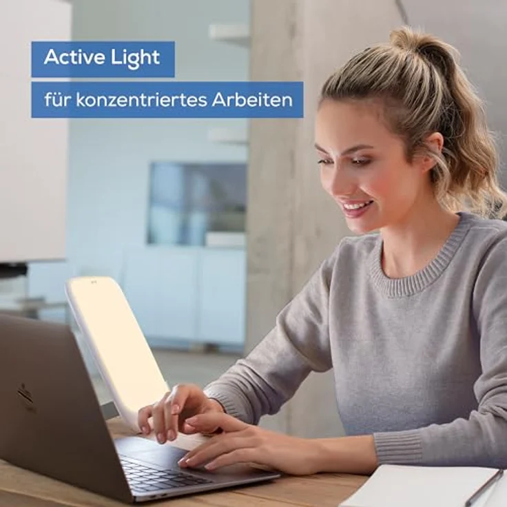 Beurer TL 35 Tageslichtlampe, Simulation von Tageslicht, mit 3 Farbtemperaturen für einen geregelten Tages-Nacht-Rhythmus, 10.000 Lux, Medizinprodukt, abnehmbarer Standfuß, mit Dimmer – Bild 4