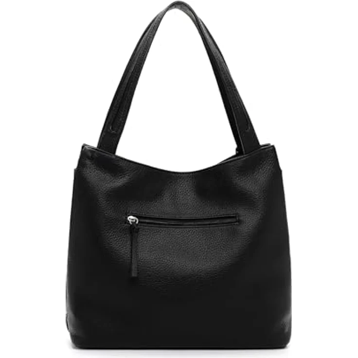 Tamaris TAS Kea Shopper Tasche, 37 cm, Schwarz, aus robustem Polyurethan mit verstellbarem Umhängeriemen und Raumaufteilern – Bild 4