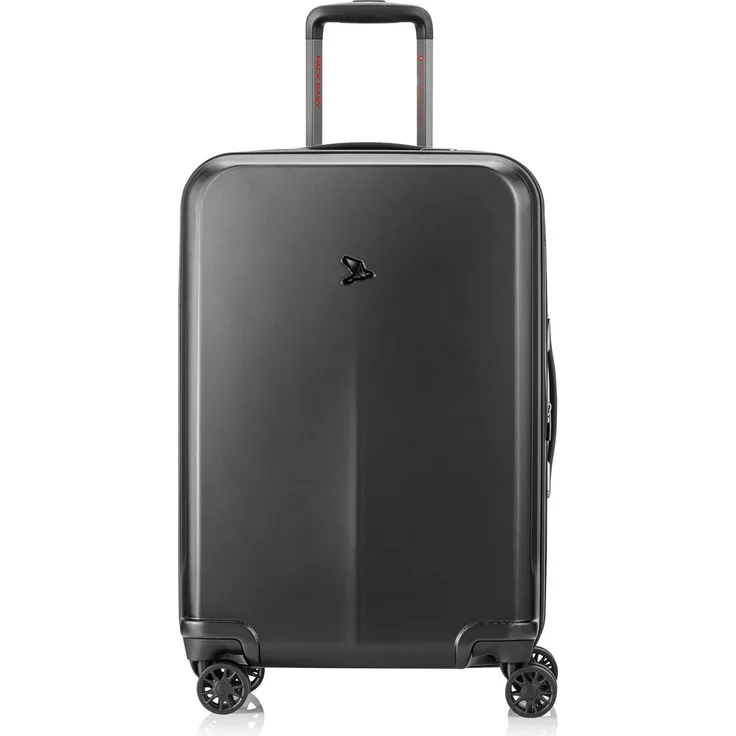 Pack Easy ReNew Genius Trolley Koffer, Schwarz, 91 l, inkl. 3er Set Travel Pouches, TSA-Zahlenschloss, 8 Rollen