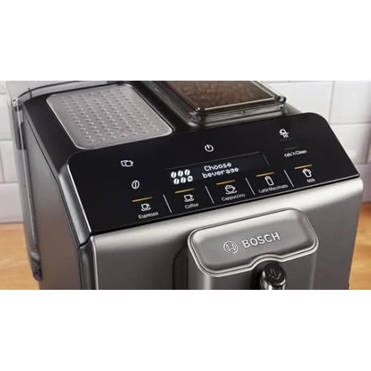 Bosch Hausgeräte VeroCafe Diamond Kaffeevollautomat, Serie 2, titanium metallic, Easy Select Display, OneTouch-Funktion, Keramikmahlwerk, Aroma Max System – Bild 4