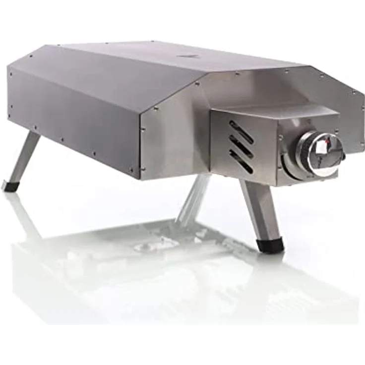Toboli Gas Pizzaofen mit Pizzastein Ø330mm mit Drehfunktion, tragbar für Garten und Outdoor, Edelstahl 430 – Bild 6