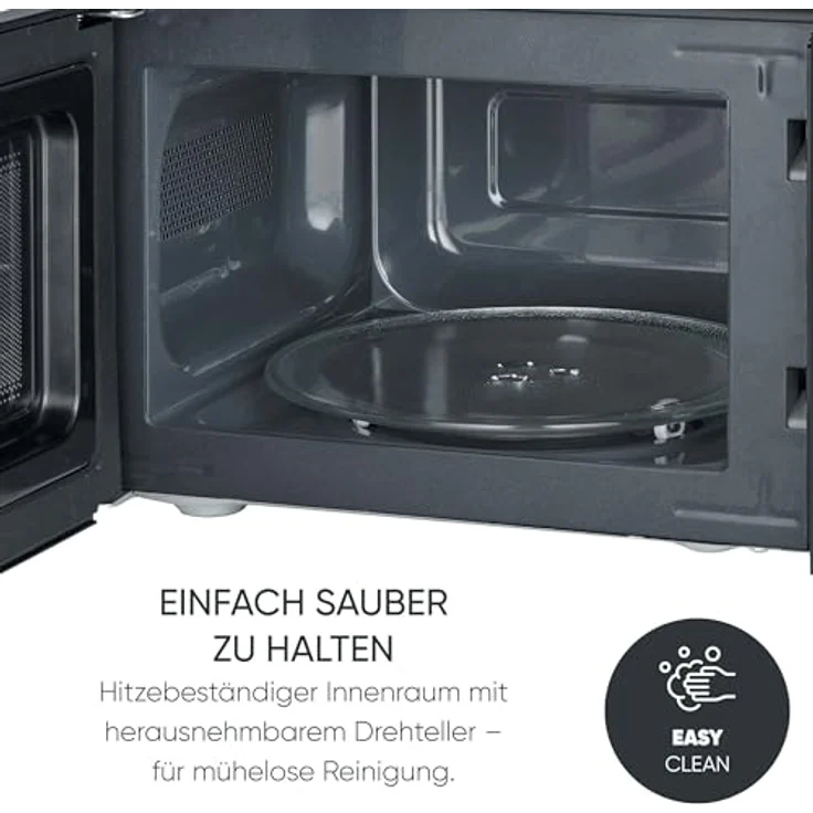 SEVERIN Mikrowelle mit Grillfunktion MW 9182, 900 Watt, 9 Leistungsstufen, kompakte Küche, inkl. Grillrost – Bild 7