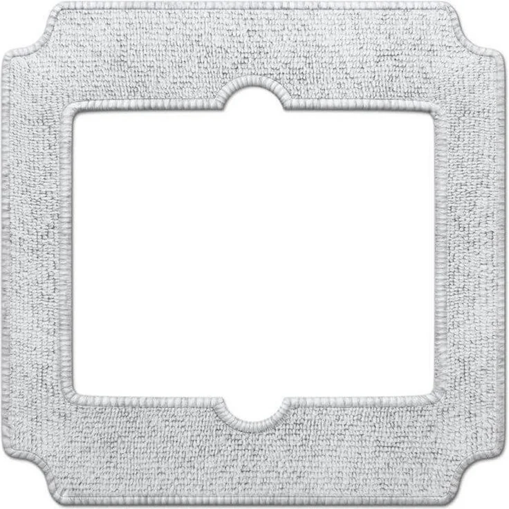 Ecovacs W-CC02-0012, elektrischer Fensterreiniger Zubehör, Reinigungsmop-Pad aus hochwertiger Mikrofaser, grau, 2er Set