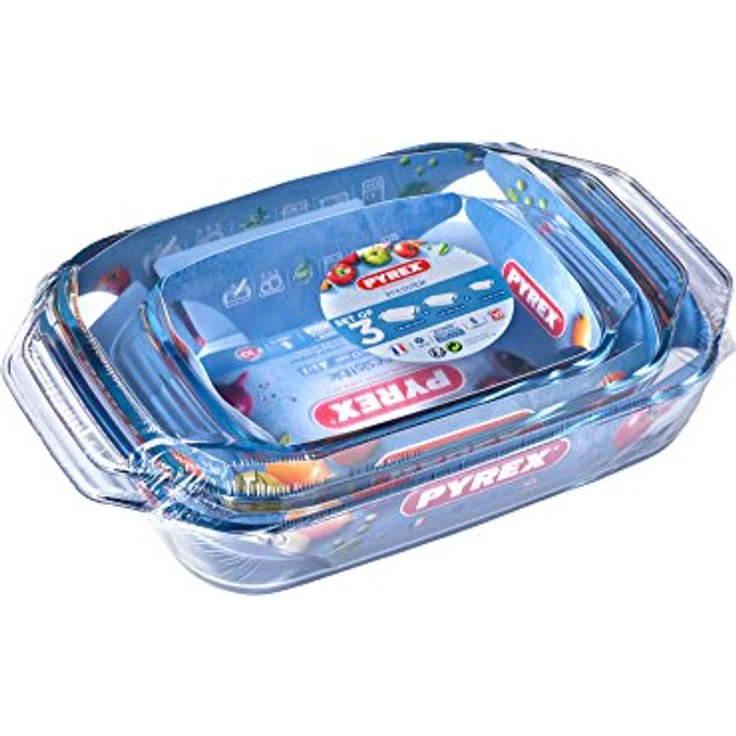 auflaufformen-Set Glas transparent 3 Stück – Bild 5