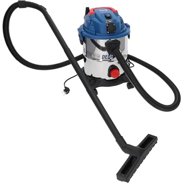 Dedra DED6597, Industriestaubsauger 1600W, 20L, für trockene und nasse Anwendungen, HEPA-Filter, rostfreier Stahlbehälter – Bild 3