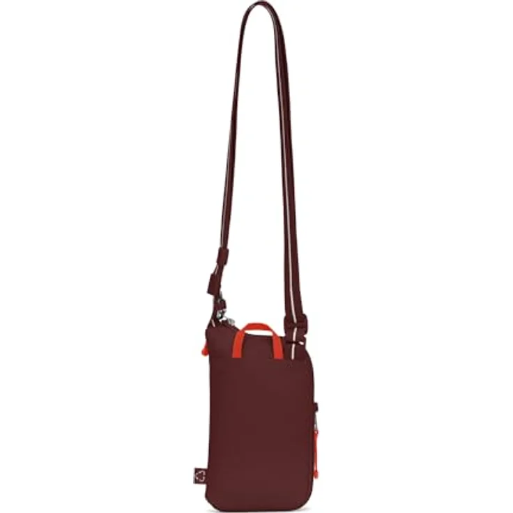 Pacsafe GO anti-theft Tech Mini Bag Umhängetasche RFID 12 cm, Polyester, garnet red – Bild 3